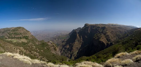 Landscape Panorama View Simien Mountains National Park Highlands Northern Ethiopia — Stock Photo, Image