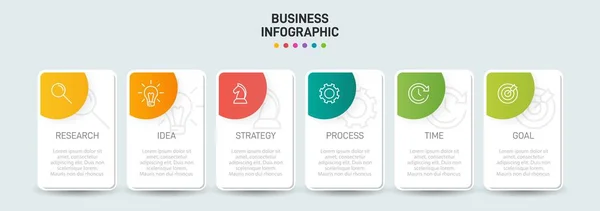 Infografik-Design mit Symbolen und 5 Optionen oder Schritten. Dünnlinienvektor. Infografik Geschäftskonzept. Kann für Informationsgrafiken, Flussdiagramme, Präsentationen, Websites, Banner, Druckmaterialien verwendet werden. — Stockvektor