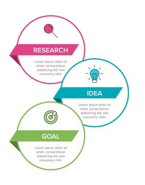 Simgeli ve 3 basamaklı dikey bilgi tasarımı. İnce çizgi. Bilgi işlem iş konsepti. Bilgi grafikleri, akış grafikleri, sunumlar, mobil web siteleri, yazdırılmış materyaller için kullanılabilir