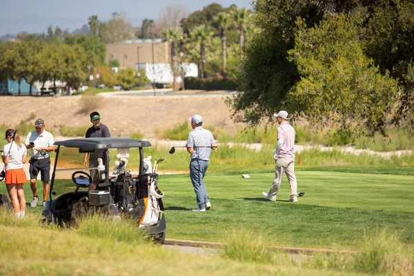 Temecula California Amerikai Egyesült Államok 2021 View People Enjoy Golf — Stock Fotó