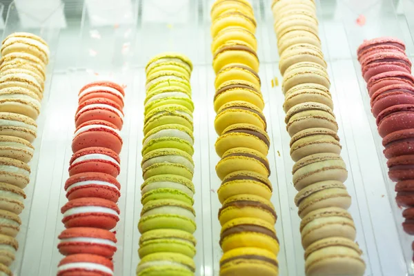 Una Vista Una Pantalla Cookies Macaron —  Fotos de Stock