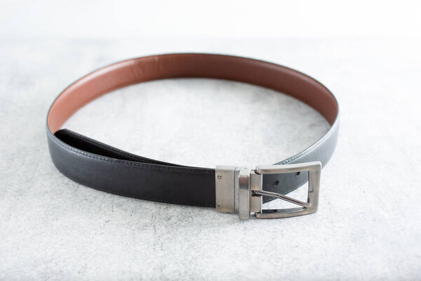 A view of a reversible belt.