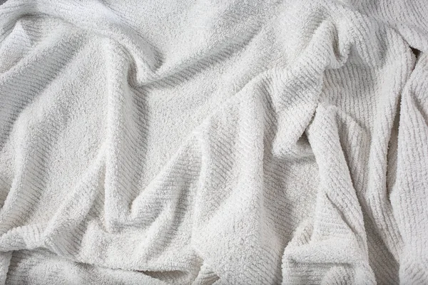 Top View Wrinkled Towel Background — Stock Photo, Image