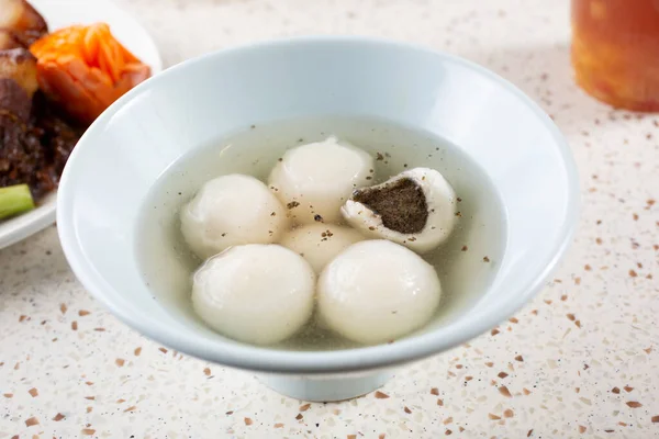 View Bowl Black Sesame Balls — Stock Photo, Image