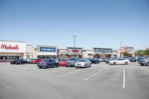 Los Angeles Califórnia Estados Unidos 2021 View Shopping Center Parking — Fotografia de Stock