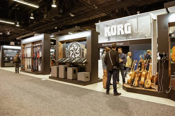 Anaheim California United States 2020 View Korg Booth Seen Namm — Stock Photo, Image