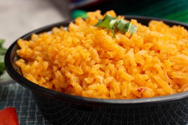 Meksika pirincinin yakın plan görüntüsü..