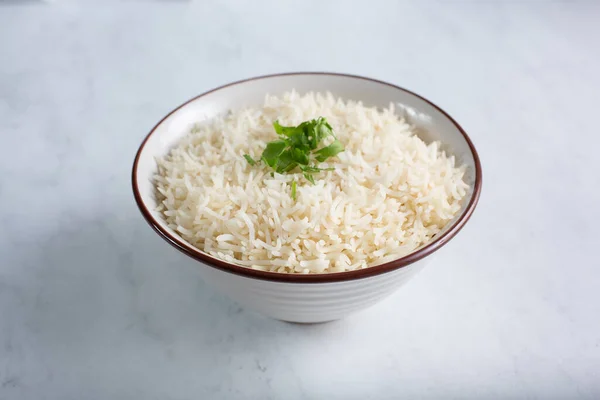 View Bowl Basmati Rice —  Fotos de Stock