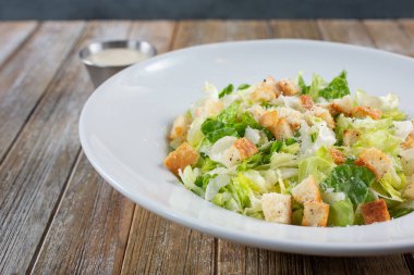 Sezar salatası manzarası.