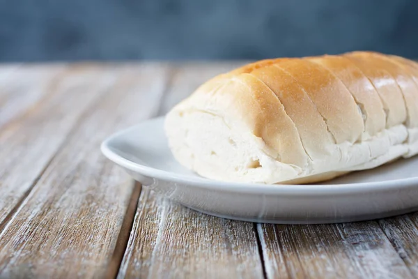 View Plate House Bread — Foto de Stock