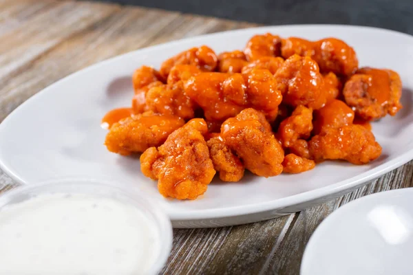 View Plate Boneless Chicken Wings — Stock Photo, Image