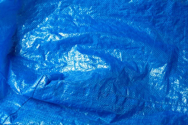 A view of a furniture warehouse company blue bag texture, as a background image.