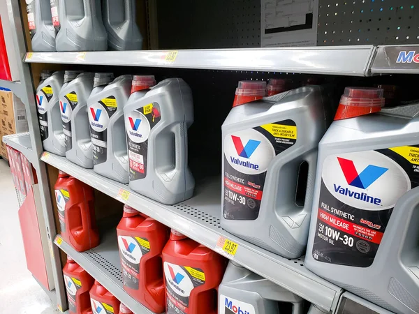 Los Angeles California United States 2020 View Several Containers Valvoline — 스톡 사진