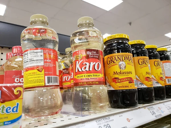 Los Angeles California Amerika Serikat 2020 Sebuah Pemandangan Botol Sirup — Stok Foto