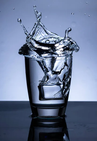 Image Pouring Drinking Water Glass Makes One Feel Refreshed Blurred — Foto Stock