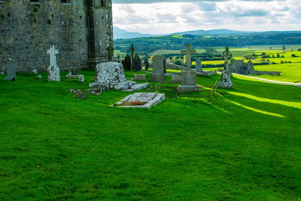 Majestätisk Medeltida Fästning Ruiner Innehåller Hall Vicars Och 13Th Century — Stockfoto