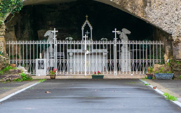 Religiöst Katolskt Komplex Cratloe Irland Monument Vägen Slutade Med Grotta — Stockfoto