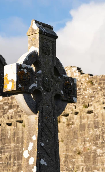 Keltiska Kors Monterade Kyrkogårdar Irland — Stockfoto