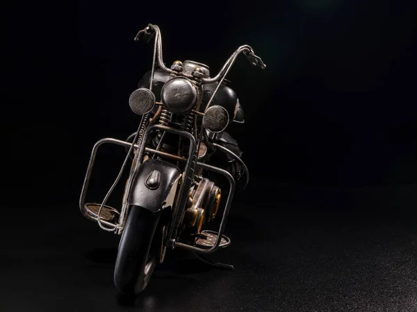 Мотоцикл Реплика Старой Версии Металлический Мотоцикл Модель — стоковое фото