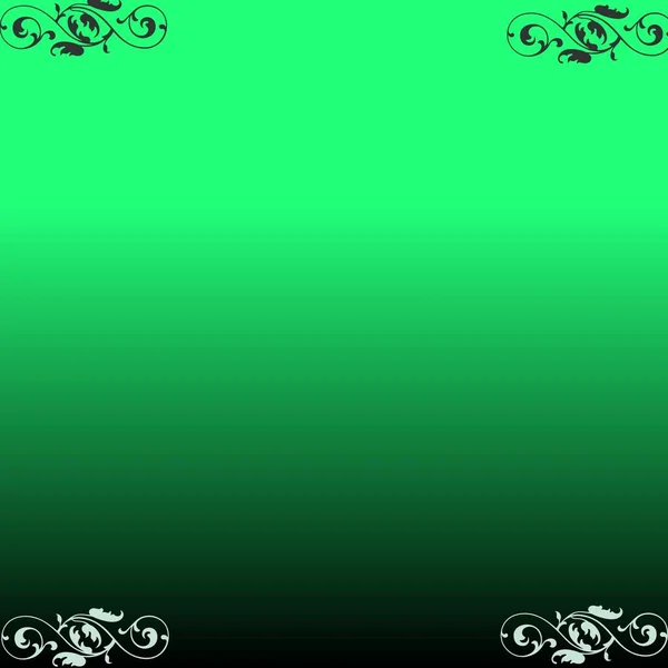 Yeşil Siyah Gradyan Pürüzsüz Arkaplan — Stok fotoğraf