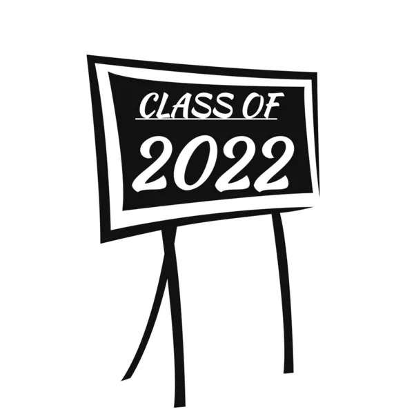 Questa Immagine Illustrazione Congratulazioni Classe Laurea Del 2022 — Foto Stock