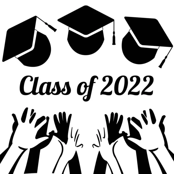 Congratulazioni Giovani Laureati Laureati Classe Del 2022 — Foto Stock