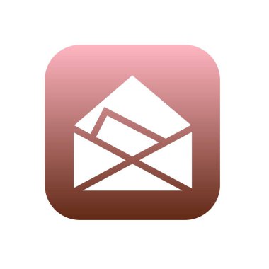 beyaz arkaplanda e- posta simgesi simgesi, harf hakkında bu resim