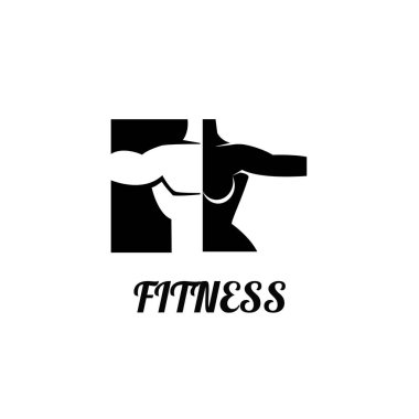 Bu tasarım fitness logosuyla ilgili.