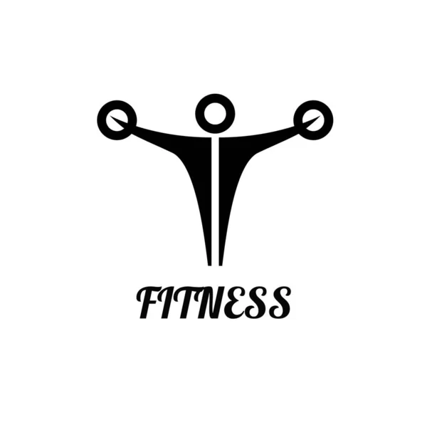 Bei Diesem Design Geht Fitness Logo — Stockfoto