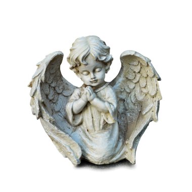 Melek beyaz arkaplanda izole