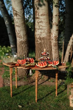 Alkollü, abur cuburlu, sandviçli, kekli hoş geldin büfesi