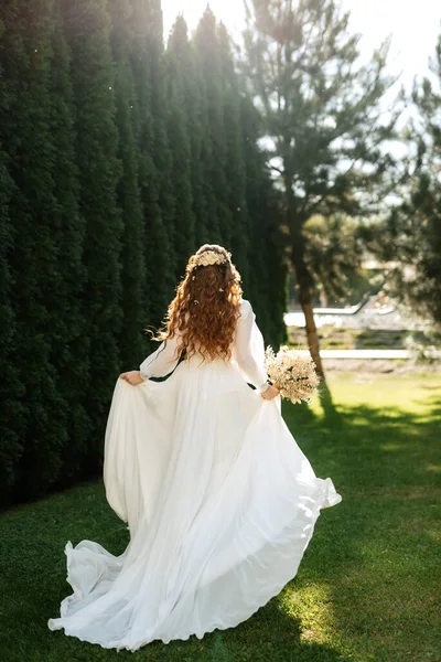 Robe Mariée Parfaite Jour Mariage — Photo