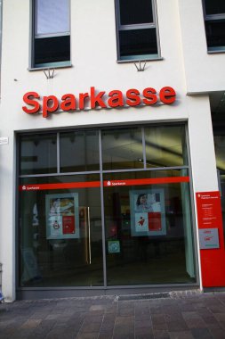 Paderborn, Kuzey Ren-Vestfalya, Almanya, yönetim binası, merkez tasarruf bankası, Sparkasse Paderborn-Detmold, 14 Kasım. 2020