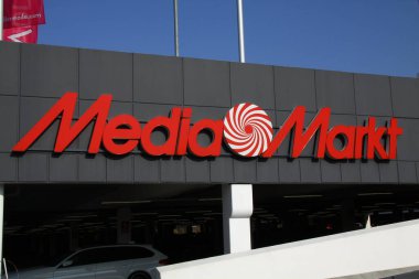 Paderborn, Kuzey Ren-Vestfalya, Almanya, 22 Mart 2022, Media Markt logosu