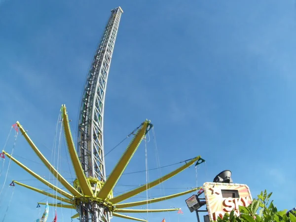 Carousel Ferris Wheel Fair Tivoli Libori Paderborn Northrhine Westfalia Germany Royaltyfria Stockfoton