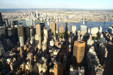 New York, New York, Amerika Empire State binasından Manhattan 'ın ufuk çizgisine kadar,