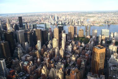 New York, New York, Amerika Empire State binasından Manhattan 'ın ufuk çizgisine kadar,