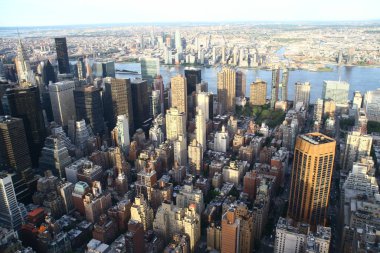 New York, New York, Amerika Empire State binasından Manhattan 'ın ufuk çizgisine kadar,