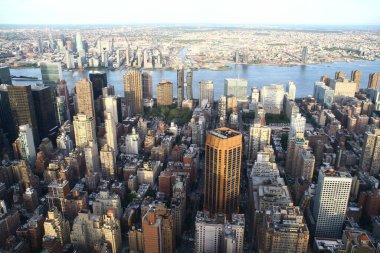 New York, New York, Amerika Empire State binasından Manhattan 'ın ufuk çizgisine kadar,