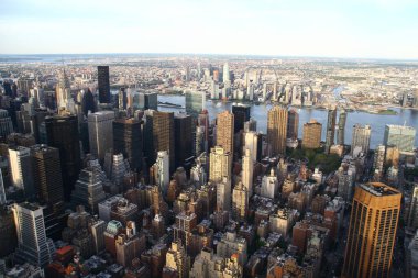 New York, New York, Amerika Empire State binasından Manhattan 'ın ufuk çizgisine kadar,