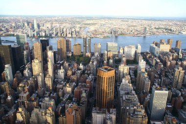 New York, New York, Amerika Empire State binasından Manhattan 'ın ufuk çizgisine kadar,