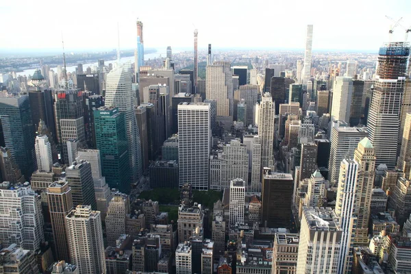 New York New York Usa Från Imperiet Statsbyggnad Till Skyline — Stockfoto