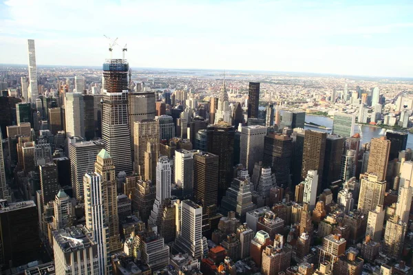 Nowy Jork Nowy Jork Usa Widok Empire State Building Panoramy — Zdjęcie stockowe