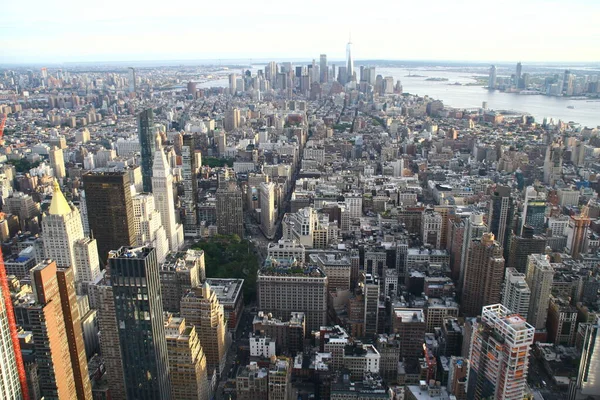 Nueva York Nueva York Vista Desde Edificio Empire State Hasta — Foto de Stock