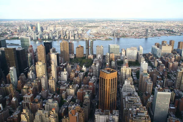 Нью Йорк Нью Йорк Сша Вид Эмпайр Стейт Билдинг Горизонт — стоковое фото