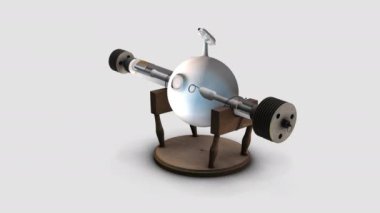 x-ray-tüp - dönüş döngüsü - x-ray tüpünün 3D animasyon modeli: x-ray tüpü Malopolska 'nın Sanal Müzesi tarafından CC0 Public DomainWeb altında lisanslandı: skeçfab