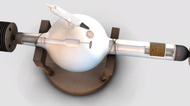 x-ray-tüpü - rotasyon - X-ray tüpünün 3D animasyonu Orijinal 3D model: Malopolska 'nın Sanal Müzesi tarafından x-ışını tüpü CC0 Genel Alan Ağı altında lisanslı: skeç fab