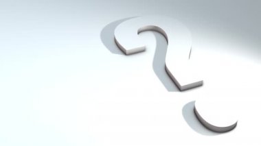 Alfabedeki bir harfin 3 boyutlu animasyonu mu? - Beyaz arka planda 3D animasyon modeli