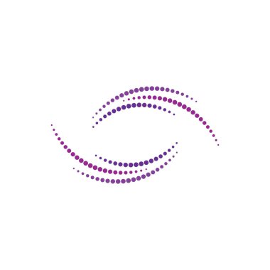 Soyut noktalar logo vektör iş şablonu