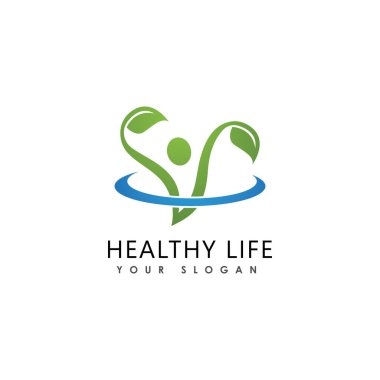 İnsan karakteri logosu çizim vektörü tasarımı